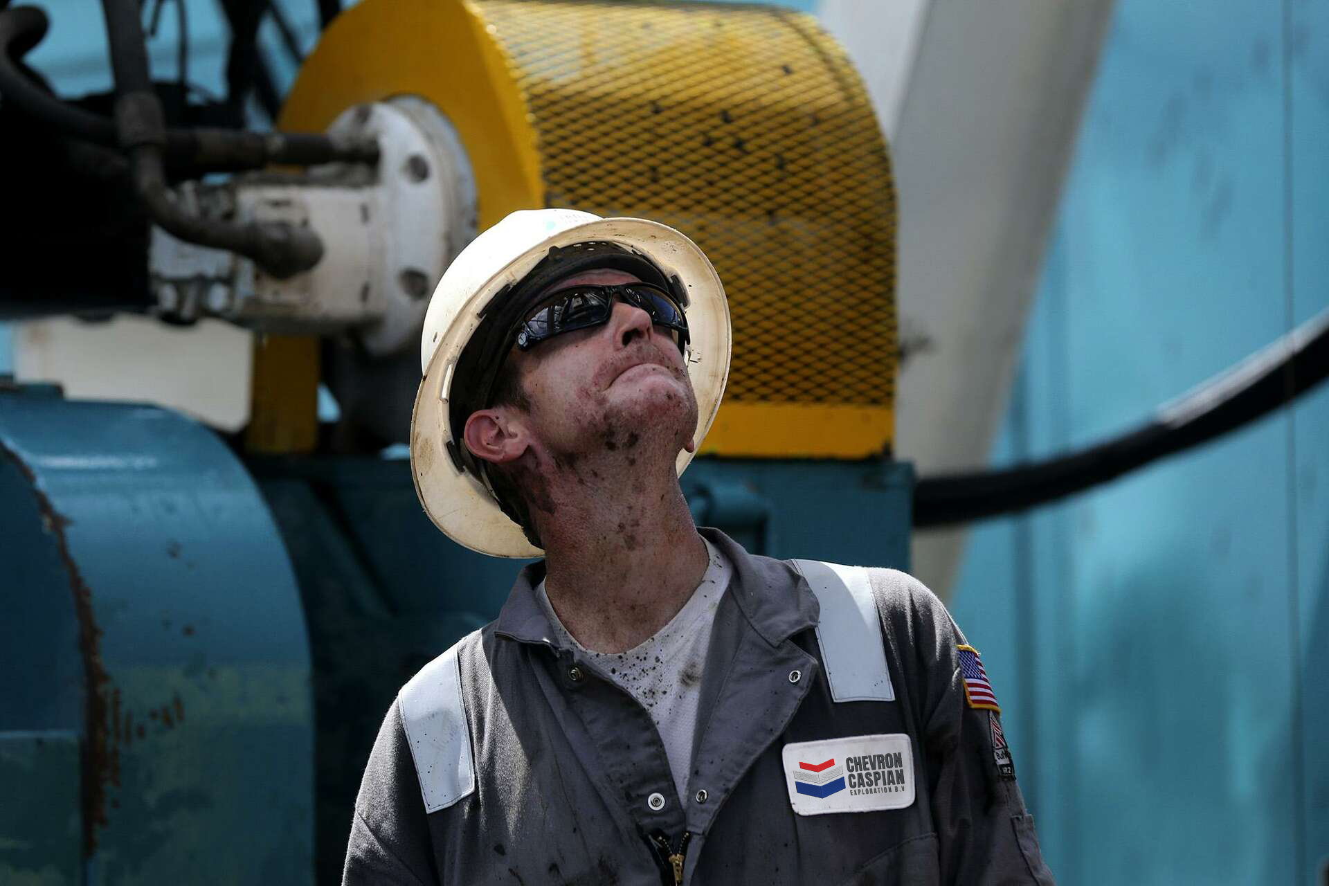 Caspian Sea oil platform